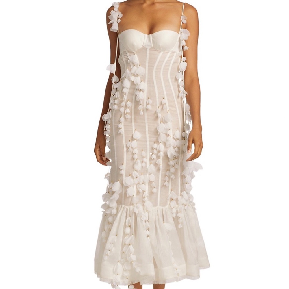 Zimmermann Wild Botanica Petal Midi Dress